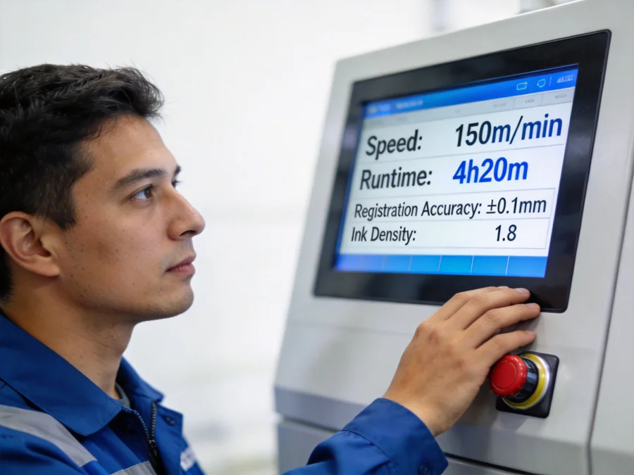 Modern control systems with touch screen interfaces enable precise monitoring and management of flexographic printing processes
